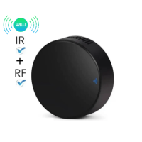 Розумний Wi-Fi пульт дистанційного керування RF та IR 433/315МГц Tuya Smart Круглий — Колір Чорний
